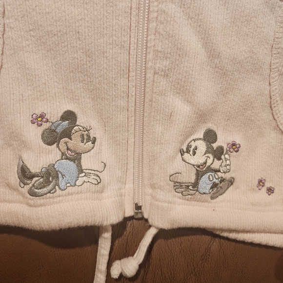 Disney zipper hoodie. ladies XL, pale pink, Vintage - Picture 4 of 5